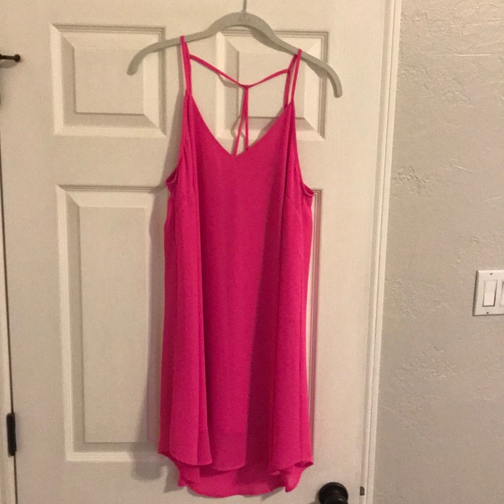 Hot pink Lush dress purchased from Nordstrom